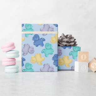 Gummipferd Eisblaue Beerenverpackungspapier Geschenkpapier