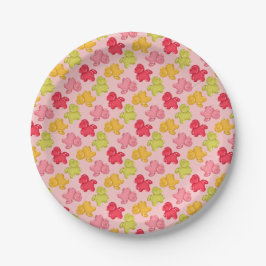 Gummipferde Tropisches Obst Pink Pappteller