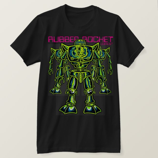 Gummiraketen-Comic™/Roboter T-Shirt (Design vorne)