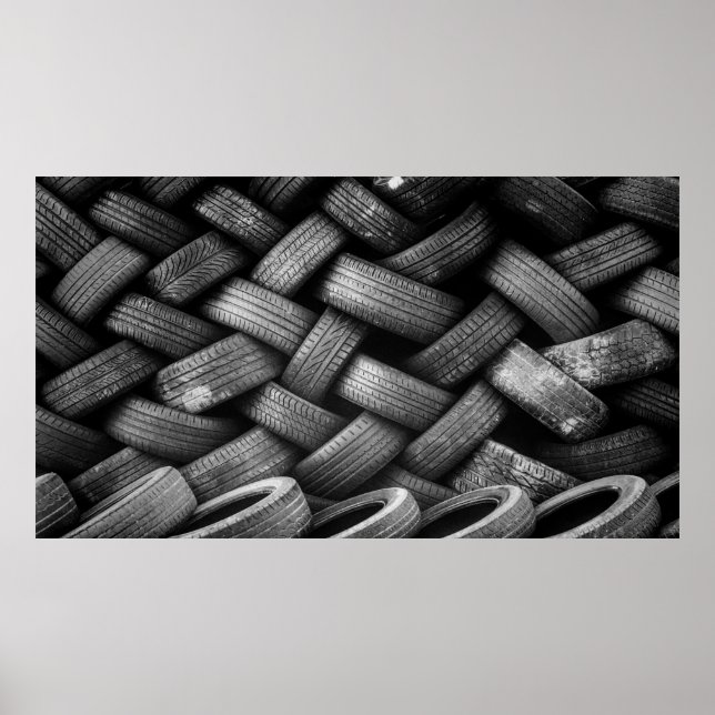 Gummireifen, gebacken poster (Vorne)