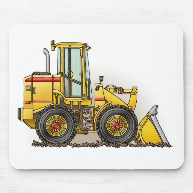 Gummireifen-Lader-Baugeräte Mousepad (Vorne)