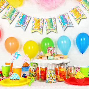 Gummy Bär farbenfroh Jelly Candy Kids Party Wimpelkette