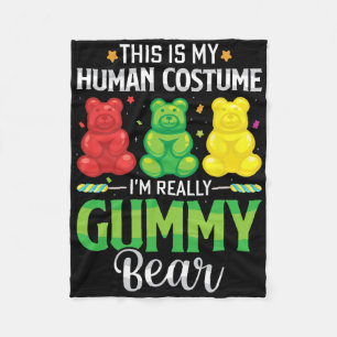 Gummy Bär mein menschliches Kostüm Funny Candy Hal Fleecedecke