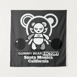 Gummy Bären Factory Gym/Fitness Wandteppich