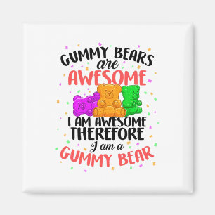 Gummy Bären tanzend Tiercreme für erwachsene KI Magnet