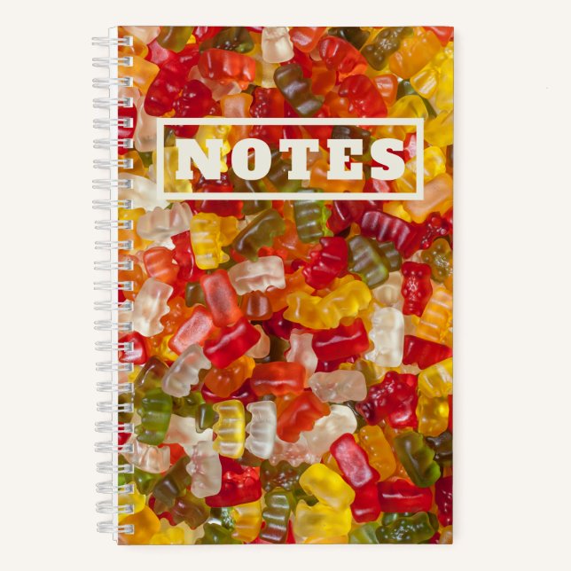 Gummy Candy Niedlich Notizbuch (Vorderseite)