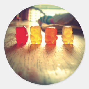 Gummy Gummy Gummy! Runder Aufkleber