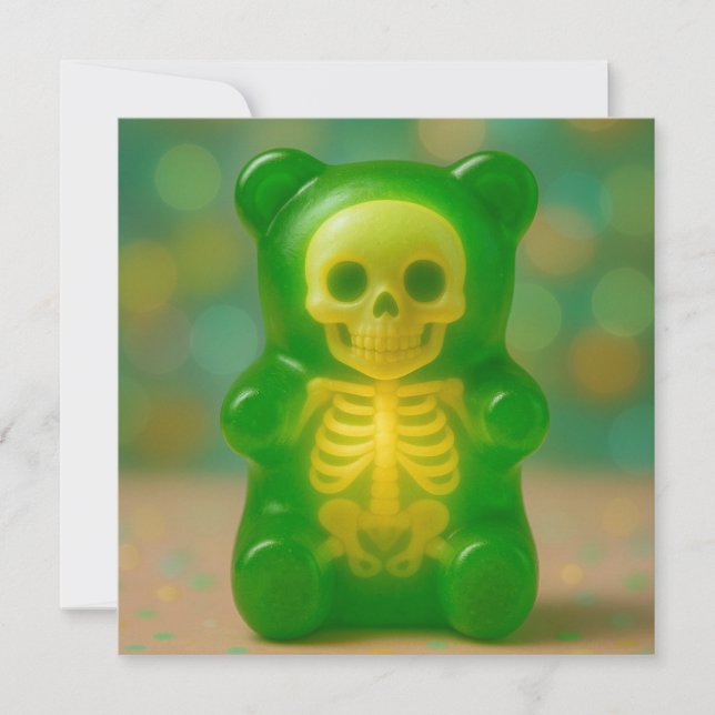 Gummy Skelettbärenmagnet (Vorderseite)