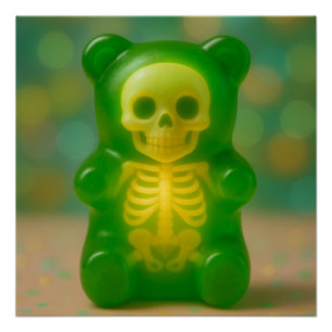 Gummy Skelettbärenmagnet Poster