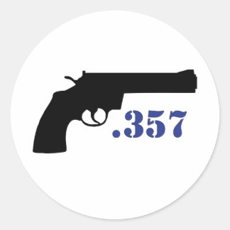 **GUN .357** RUNDER AUFKLEBER