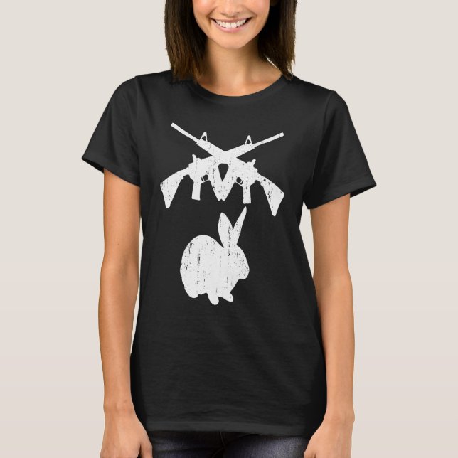 GUN BUNNY AR 15 Rifles Hunter Competitive Shooter  T-Shirt (Vorderseite)