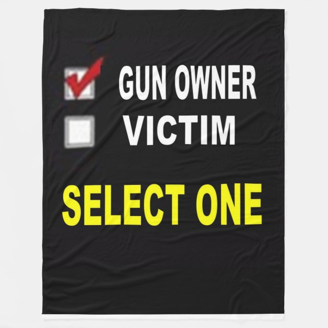 GUN-EIGENTÜMER ODER OPFER FLEECEDECKE (Vorderseite)