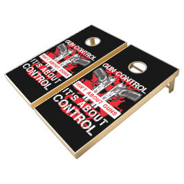 Gun Kontrolle Cornhole Set