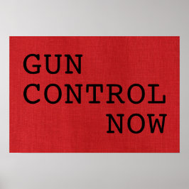 Gun Kontrolle jetzt auf Red Linen Foto Protest-Zei Poster