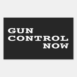 Gun-Kontrolle jetzt, benutzerdefinierte Hintergrun Rechteckiger Aufkleber