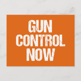 Gun-Kontrolle jetzt Orange Postkarte