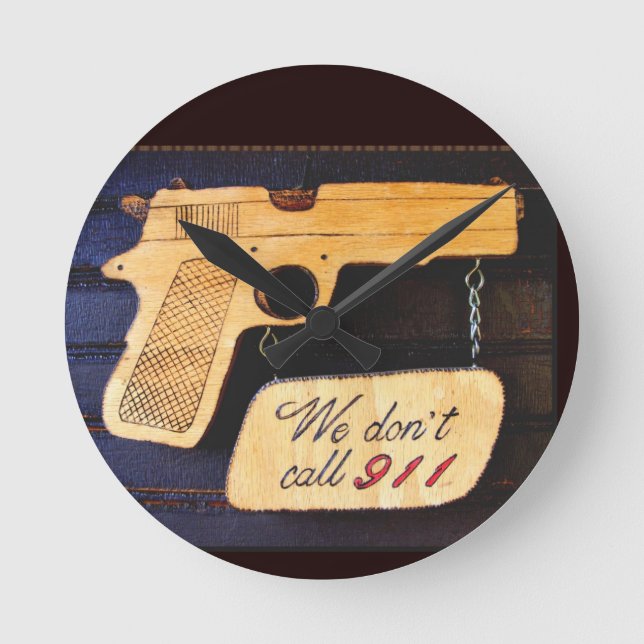 Gun Runde Wanduhr (Vorderseite)