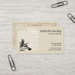 Gun Shop Business Card Visitenkarte