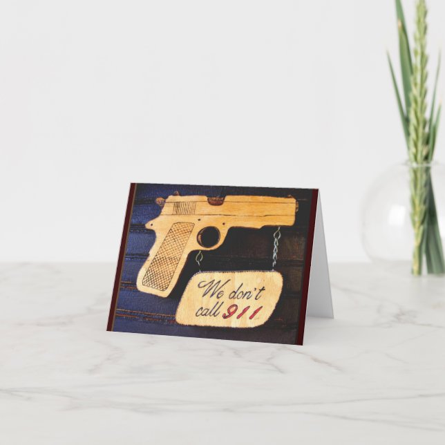 Gun Spaß Dankeskarte (Vorderseite)