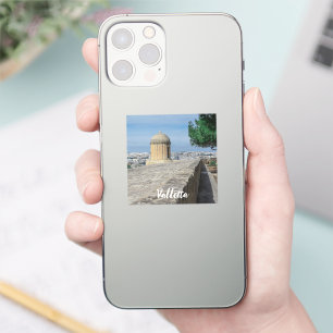 Gun turret auf alten Stadtmauern in Valletta, Malt Aufkleber