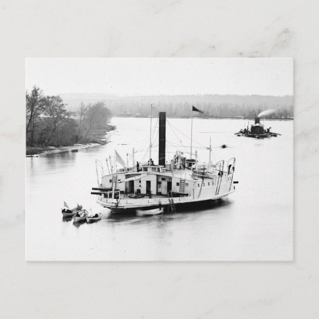 Gunboat Commodore Perry: 60er Postkarte (Vorderseite)