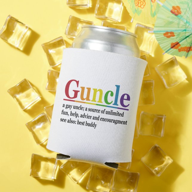 Guncle Definition Rainbow Funny Gift Dosenkühler (In Situ Sommer)