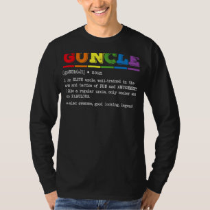 Guncle Definition Stolz Gay Onkel Lgbtq Prix T-Shirt