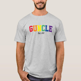 "Guncle - est. date" Neues Geschenk T-Shirt