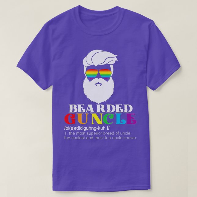 Guncle Guncle Definition für Gay Uncle T-Shirt (Design vorne)