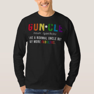 Guncle Uncle Gay Fabulous Phantastisch Lgbtq Vathe T-Shirt