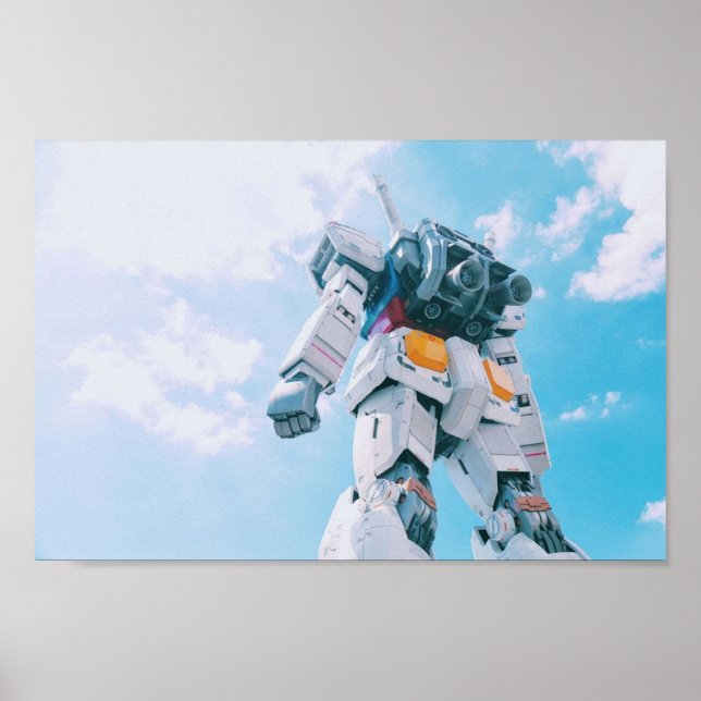Gundam RX 78 Design für mobile Seitenrüstung Poster (Vorne)
