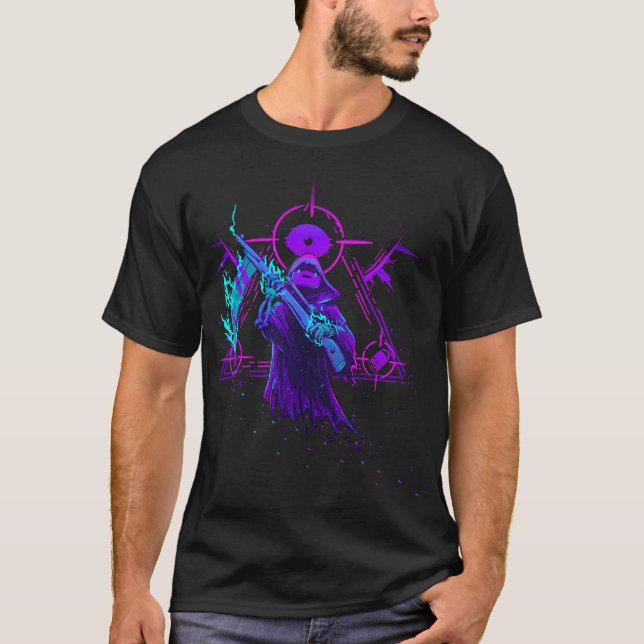 Gungeon Lich Fanart betreten T-Shirt (Vorderseite)
