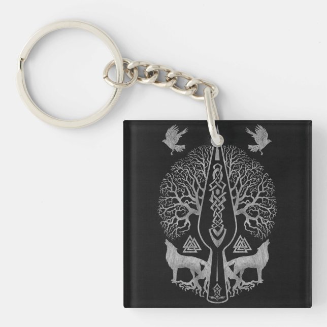 Gungnir - lance d'Odin et arbre de la vie - (Devant)