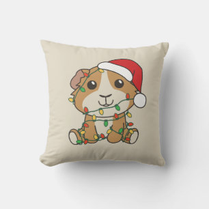 Guniea Pig Weihnachts Winter Tiere Urlaub Kissen