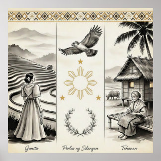 Gunita-Perlen des Ostens-Heimat-FilipinoErbe Poster