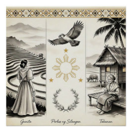 Gunita-Perlen des Ostens-Heimat-FilipinoErbe Poster