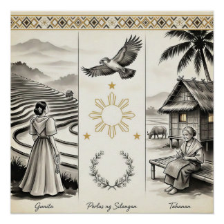 Gunita-Perlen des Ostens-Heimat-FilipinoErbe Poster