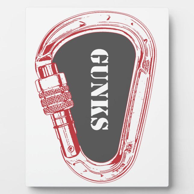 Gunks Climbing Carabiner Fotoplatte (Vorderseite)