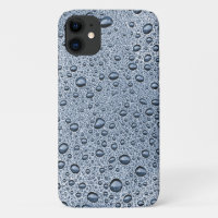 Gunmetal-graue Wassertropfen