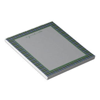 Gunn Ancient Original Scottish Tartan  Notizblock