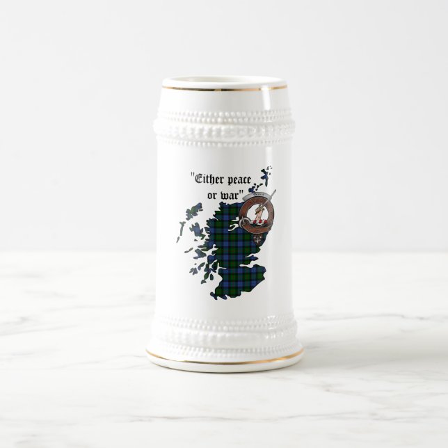 Gunn Clan Abzeichen Stein Bierglas (Mittel)