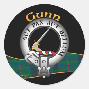 Gunn Clan Runder Aufkleber
