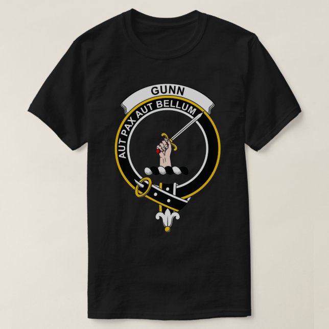 Gunn Crest Tartan Clan Scottish Clan T-Shirt (Design vorne)