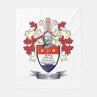 Gunn-Familienwappen-Wappen Fleecedecke