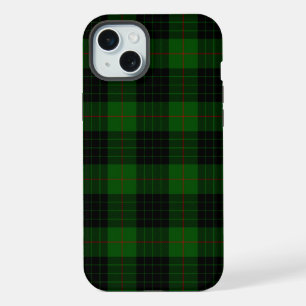 Gunn-Tartan grün schwarzes Karo iPhone 15 Plus Hülle