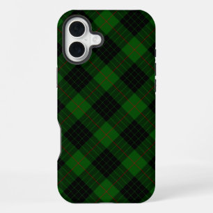 Gunn-Tartan grün schwarzes Karo iPhone 16 Plus Hülle