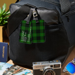 Gunn Tartan kariert Gepäckanhänger