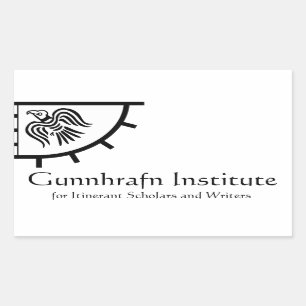 Gunnhrafn Institut-Aufkleber Rechteckiger Aufkleber