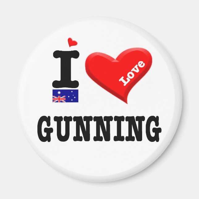 GUNNING - I Liebe Magnet (Vorne)
