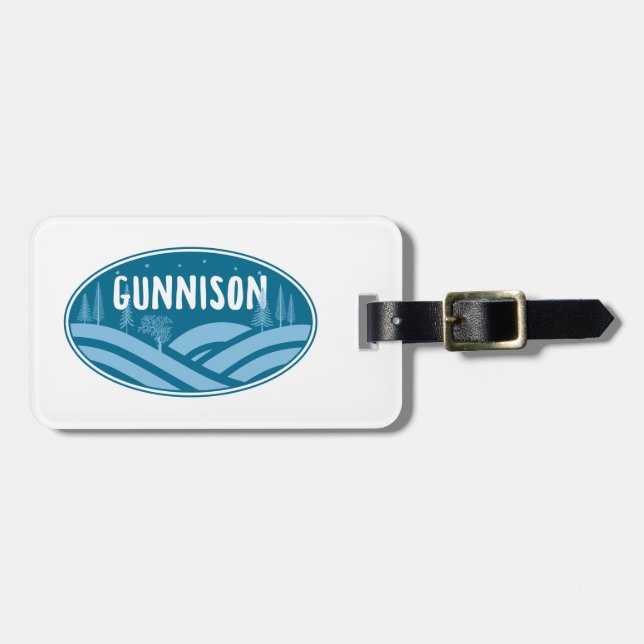 Gunnison Colorado Außenbereich Gepäckanhänger (Vorderseite horizontal)